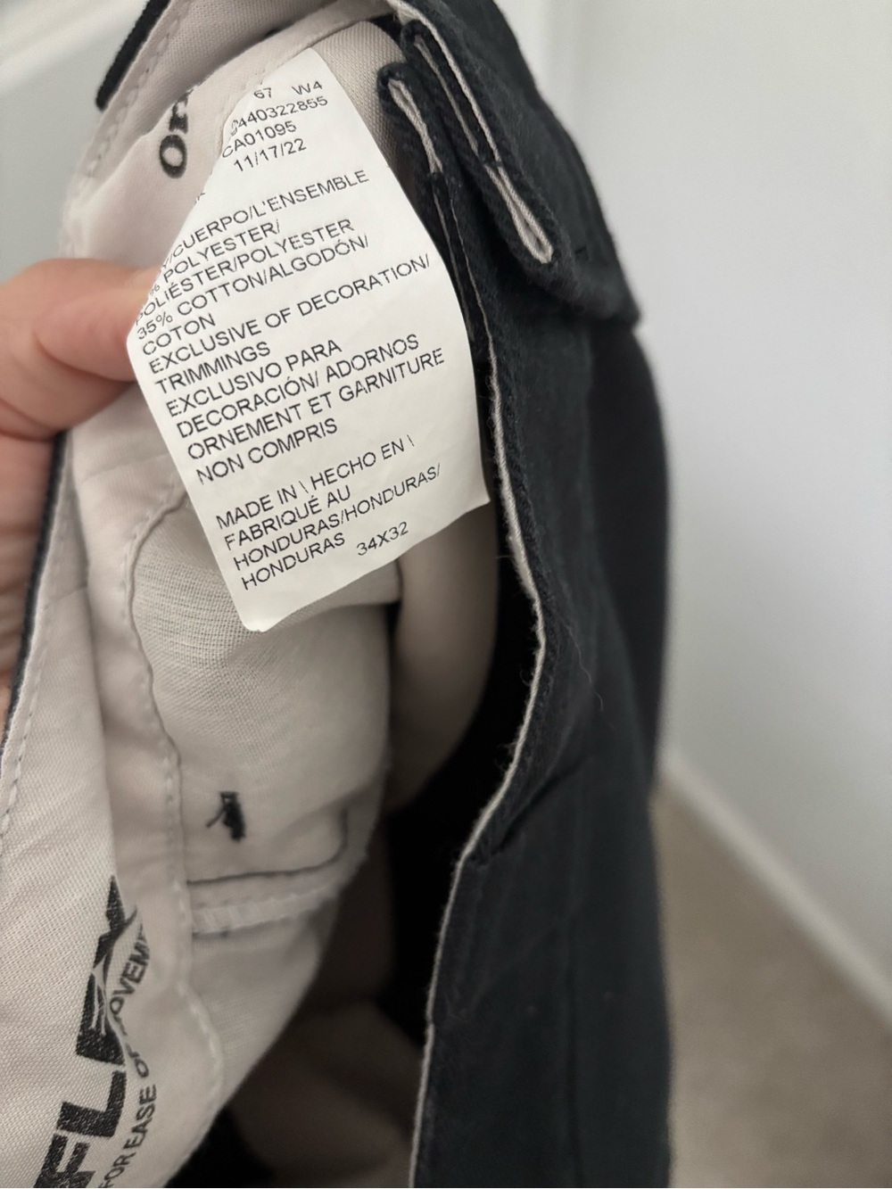 Black Dickies Flex Trousers Chino Pants 34x32 - Picture 5 of 5